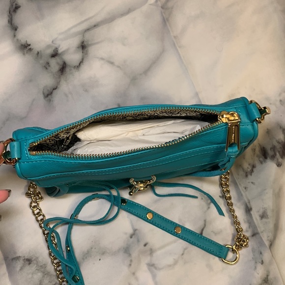 🎒 NWT Mini Mac Sea Green Rebecca Minkoff - Picture 4 of 15